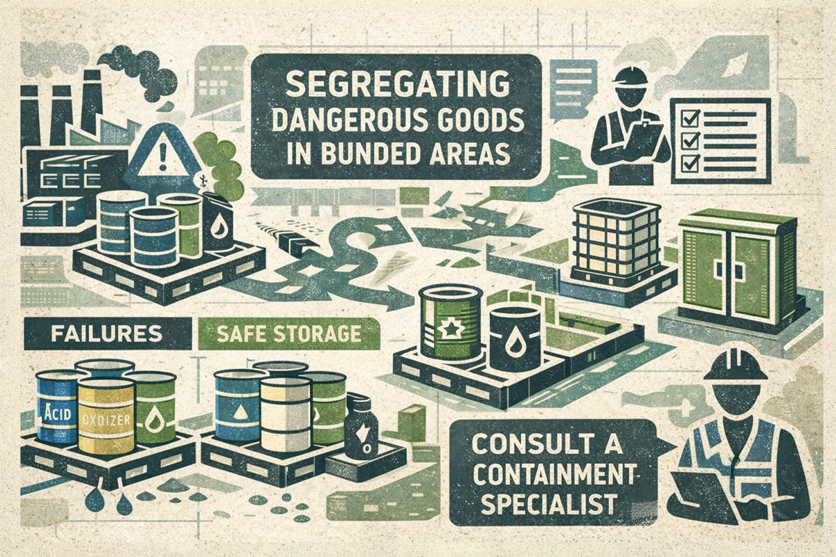 Segregating Dangerous Goods In Bunded Areas