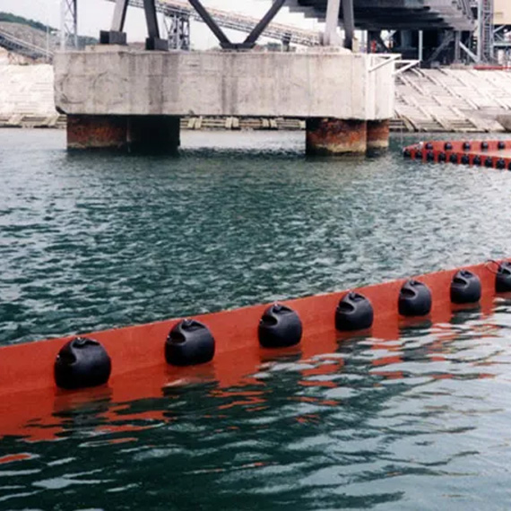 Industrial oil containment boom system Industrial oil containment boom system