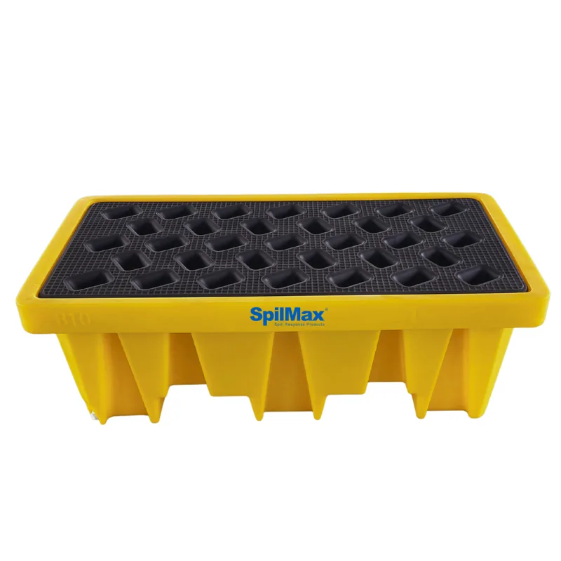 2 Drum spill pallet with removable grating