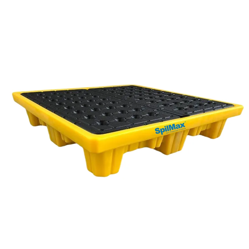 4 Drum spill pallet with removable grating