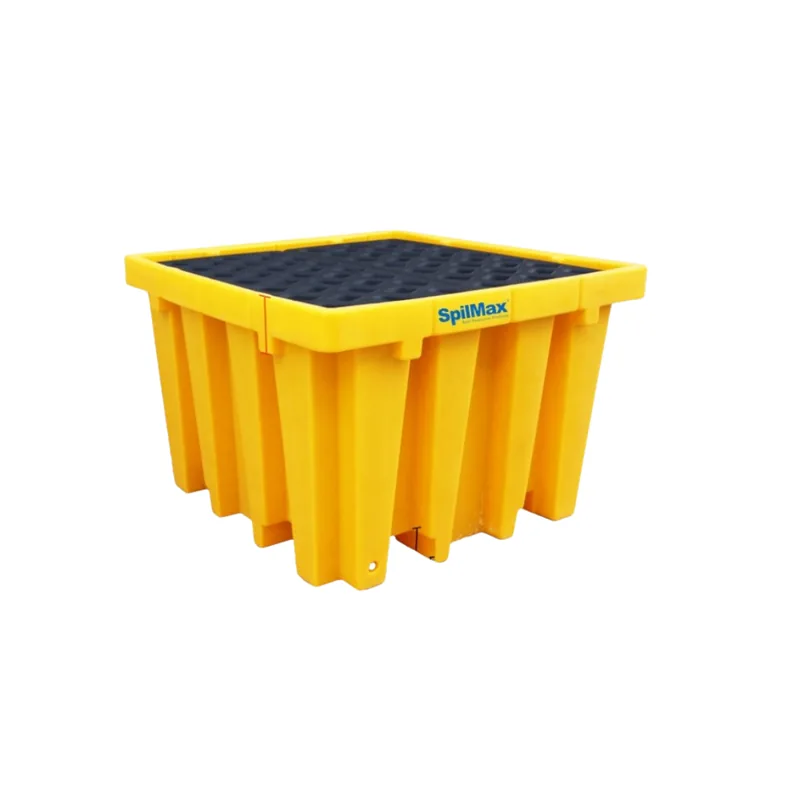 Single IBC spill pallet with removable grating